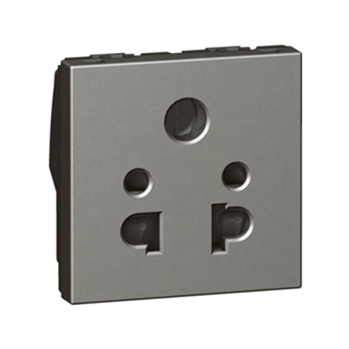 Legrand Arteor 2M Indian Standard Socket, 6A, 5736 70